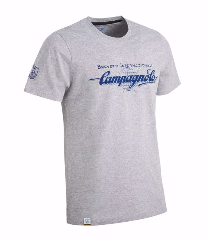 Campagnolo T-shirt grey man "BREV. INTERN." - Size XL
