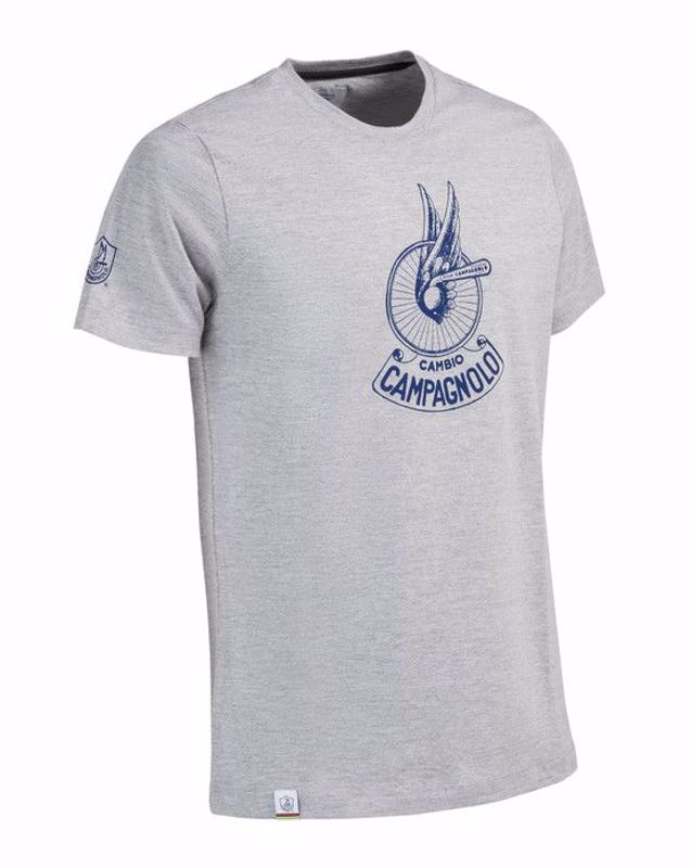 Campagnolo T-shirt grey man "WINGED WHEEL" - Size XL