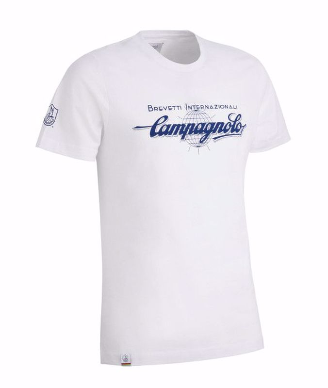 Campagnolo T-shirt white man "BREV. INTERN." - Size S