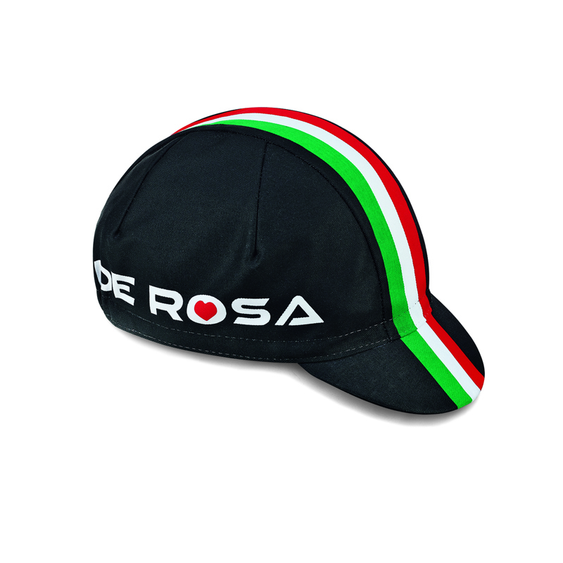 De Rosa 352 - Black cap with italian flag - De Rosa 2020