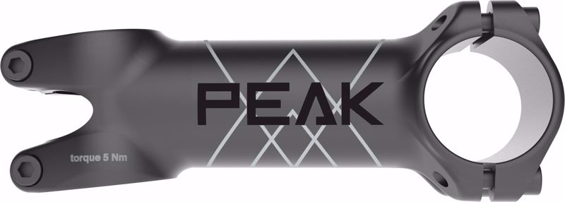 Deda Elementi MUD PEAK stem 110mm, AL6061, black anodized, 84° (-6°), chro