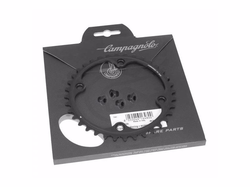 Campagnolo 36 black chainring+screws - 11s