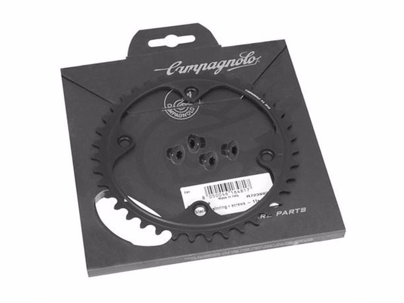 Campagnolo 39 black chainring+screws - 11s