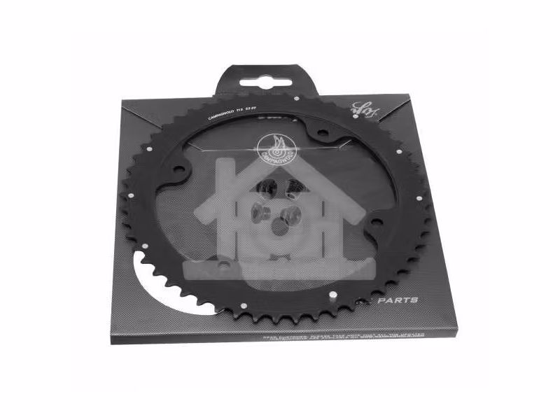 Campagnolo 53x39 black chainring+screws - 11s