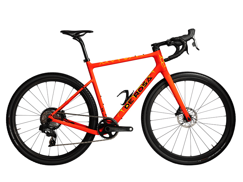 De Rosa SPIDER GRAVEL FIRE RED - Frameset - ACR Integrated Cable