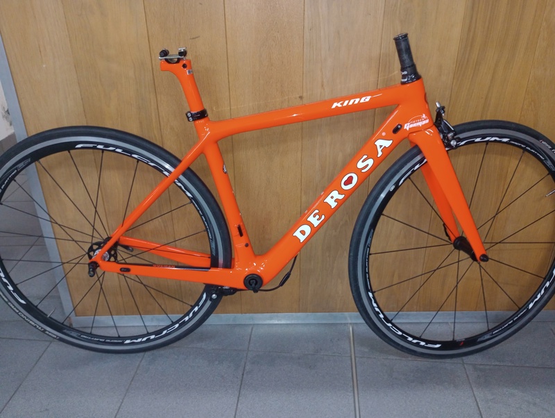 De Rosa KING XS ORANGE - XS 45 - Frameset + DM brakes - EX DEMO