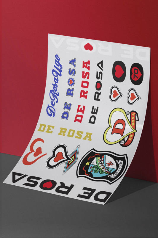 De Rosa Sticker Logo - DE ROSA OVERVIEW 1953 -2024