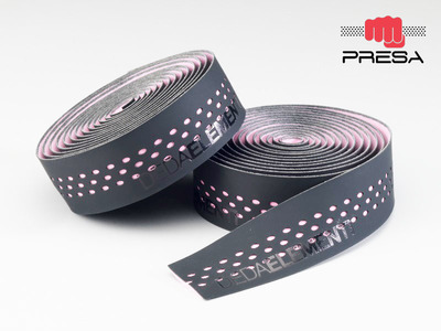 PRESA TAPE , NASTRO, BLACK/PINK, double layer, perforated