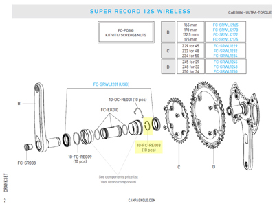 Campagnolo FC-RE008 - spring clip - LOS