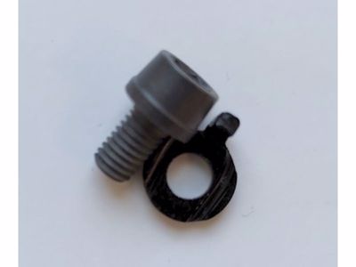 Campagnolo 5 mm f. derailleur cable bolt (TI) with washer