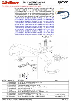 Overig HBSP 5D ACR EVO HB Shim 1-1/4"-1-1/8" MW113