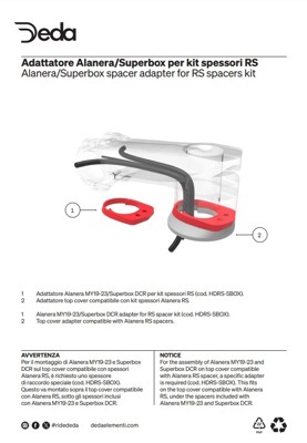 Deda Elementi Superbox DCR spacer adapter for RS spacers kit