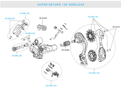 Campagnolo SUPER RECORD WRL 12s rear derailleur