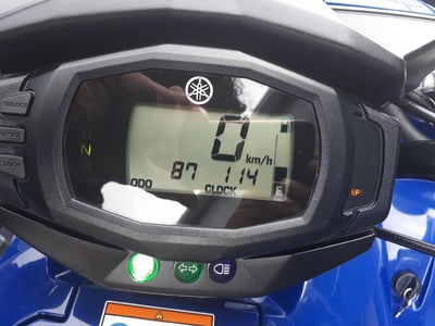 VERKOCHT ......Yamaha Kodiak 700 EPS blauw 2017  slechts 85 km