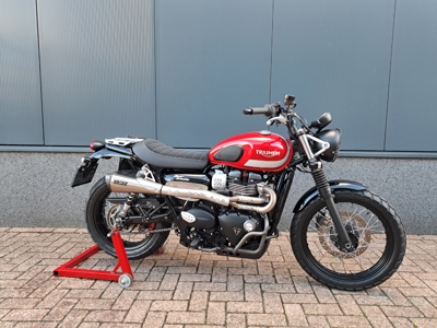 VERKOCHT .....Triumph Street Scrambler 900