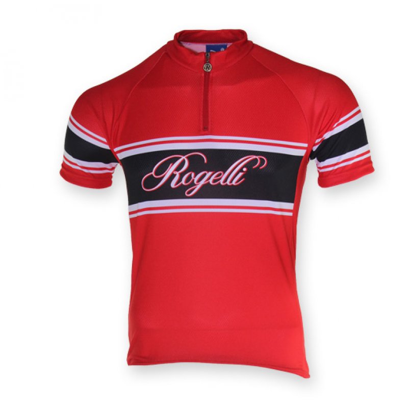 Rogelli Retro wielershirt Rood/Wit