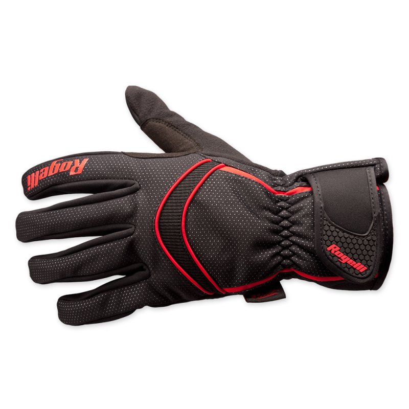 Rogelli Winter gloves Whitby black red handschoen