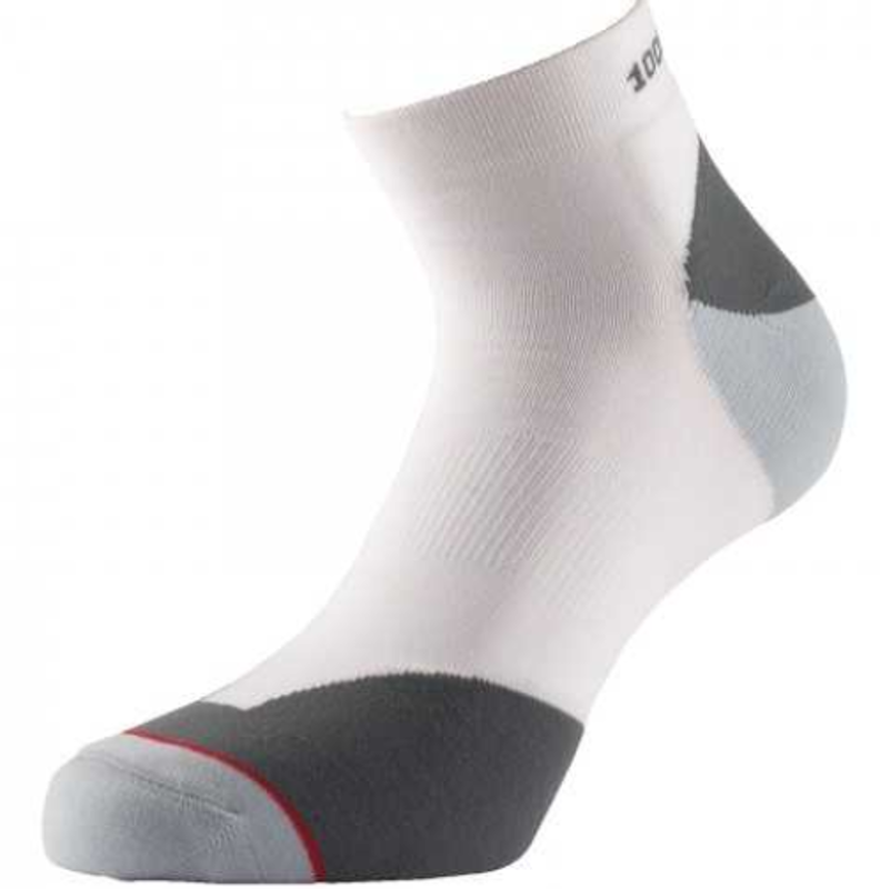 1000 mile  Fusion anklet blister free sock white