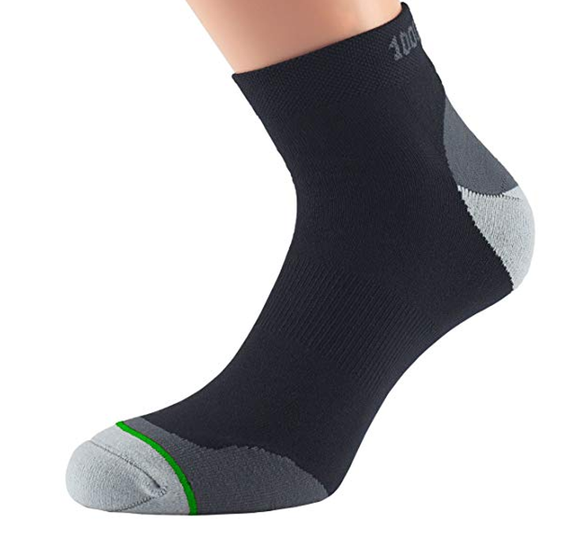 1000 mile  Fusion Anklet Sock (Anti-Blasen) swarz