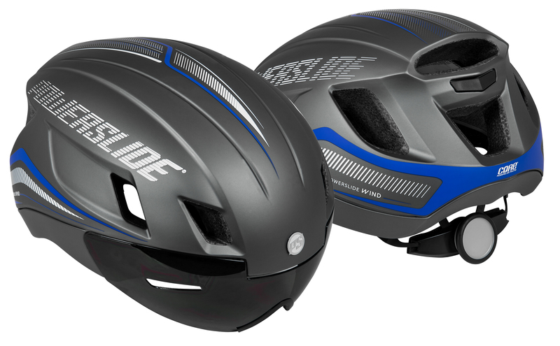 Powerslide Racing Wind Helmet grey/blue