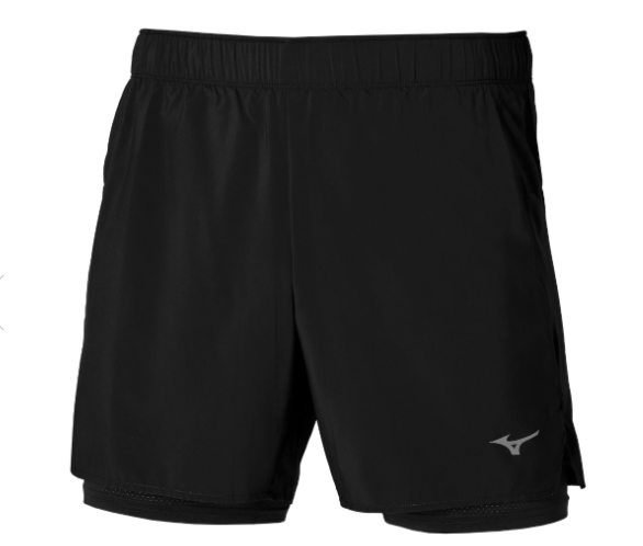 Mizuno core 5.5 2in1 short black