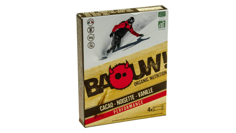 Baouw! 4-pack barre 30g [cacao-noisette-vanille]