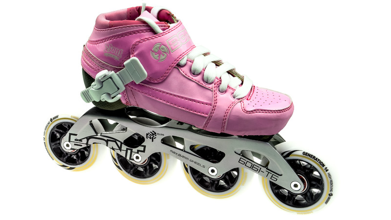 Bont Pursuit Skate Pink/White Skate Kids 84mm