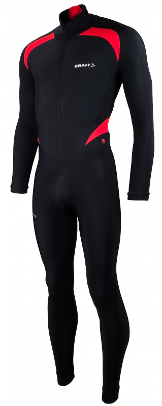 Craft Thermo suit colorblock noir/rouge