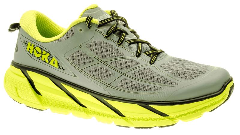 Hoka Clifton 2 grey/acid