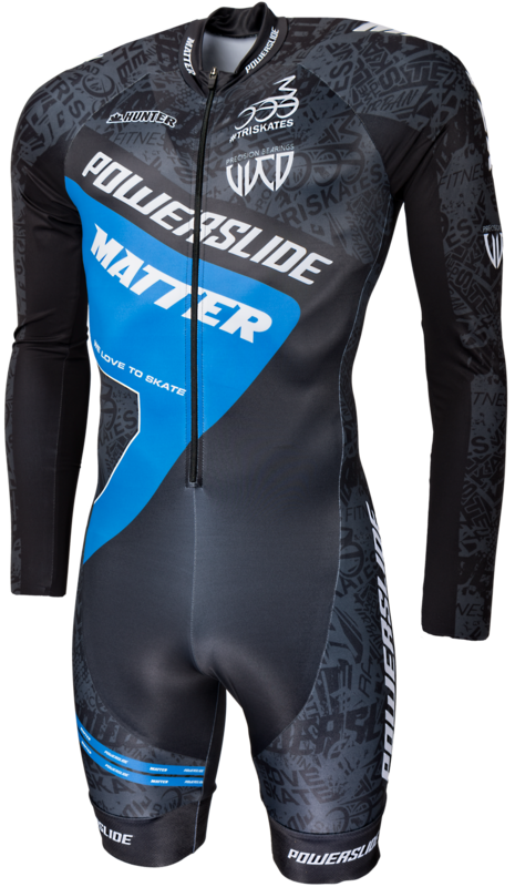 Powerslide Inline Skinsuit Speed World Blue 2017 Long Sleeve