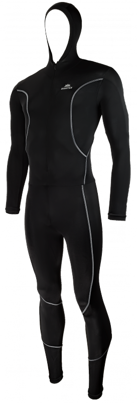 Hunter Lycra icesuit with cap