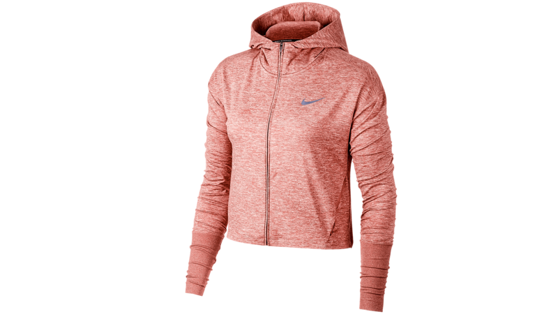 Nike Women's Element Hoodie running - rust pink/htr