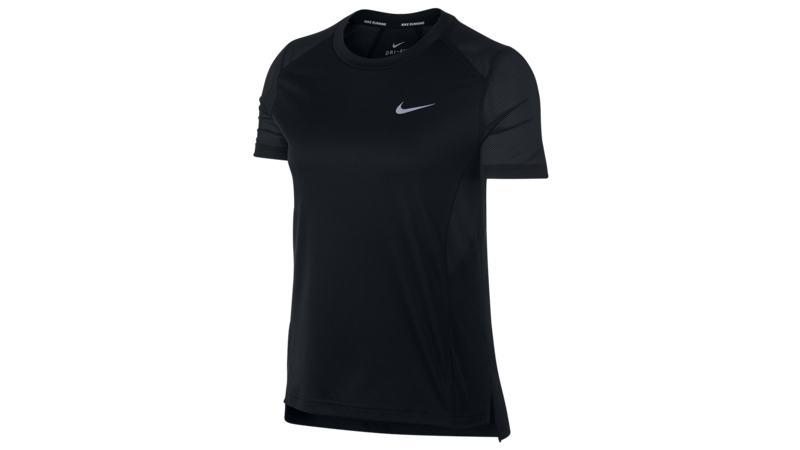 Nike Women's Miler short sleeve running top [black]