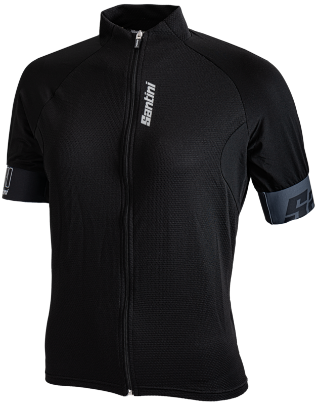 Santini Cycleshirt Short Sleeve Black Eco-Friendly