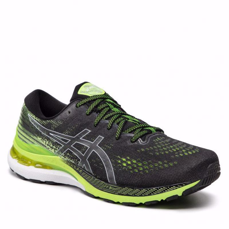 Asics Kayano 28 Black/Hazard Green