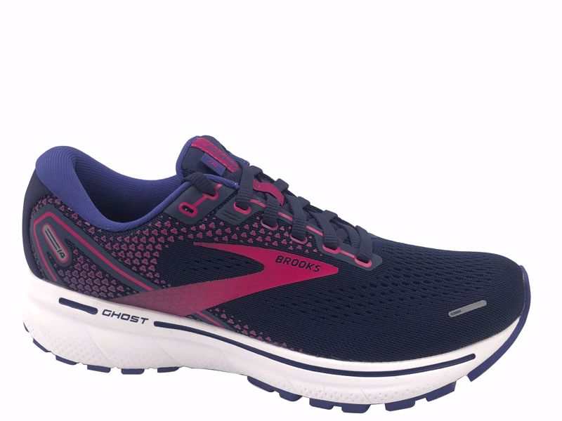 Brooks Ghost 14 Peacoat/Pink/White