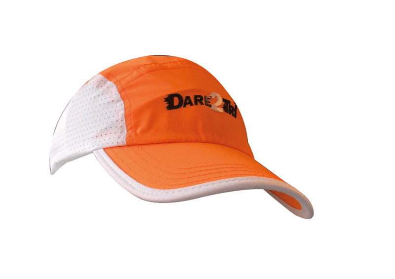 Dare2Tri Venti runningcap fluo orange/white