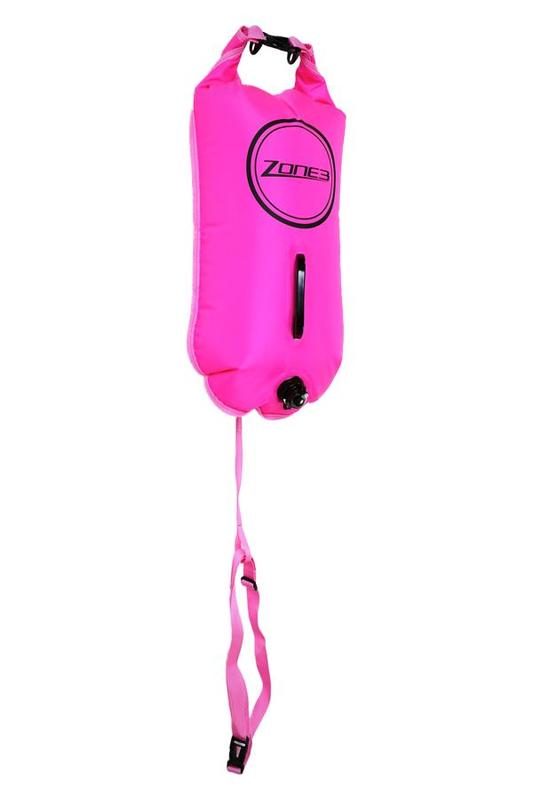 Zone3 Swim Safety Buoy/Dry Bag 28L Pink