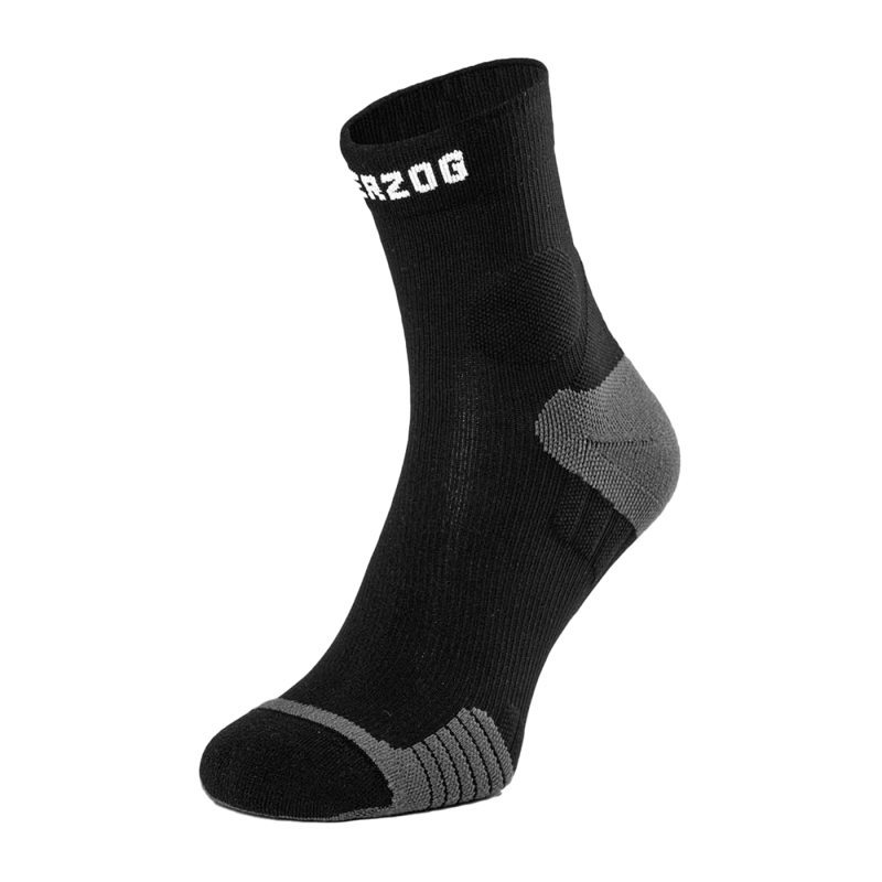 Herzog PRO compressie enkelsok black