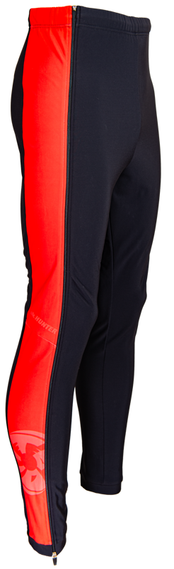 Hunter zipperpant thermo bont red
