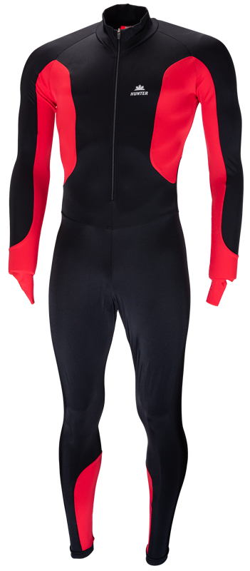 Hunter Lycra skate suit black/red