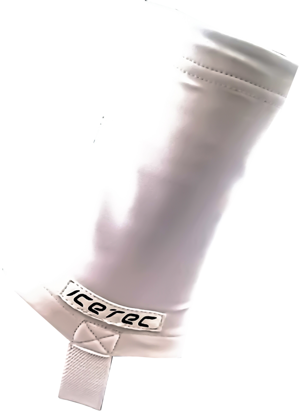 Icetec universal cut resistant ankle sock for clap skates white