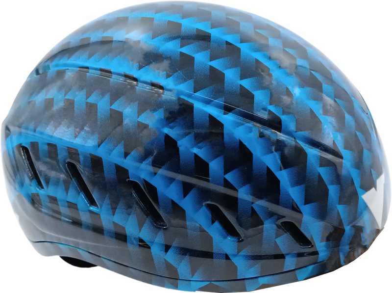 Viking casque de patinage sur glace bleu V-print