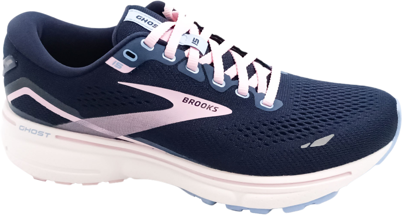 Brooks Ghost 15 peacoat/pink/open air