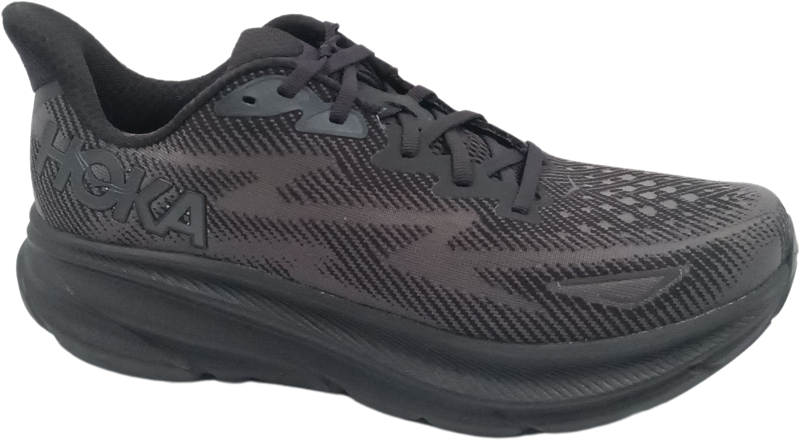 Hoka One One Clifton 9 black/black [wide 2E]