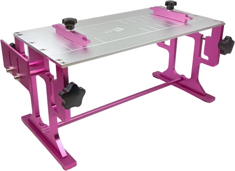 Nice table de meulage longue piste rose