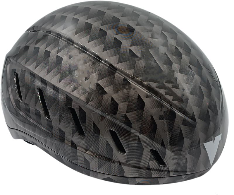 Viking schaatshelm grijs V-print 2024/2025