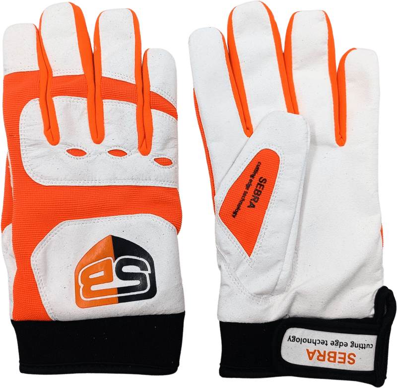 Sebra handschoen extreme orange fluor