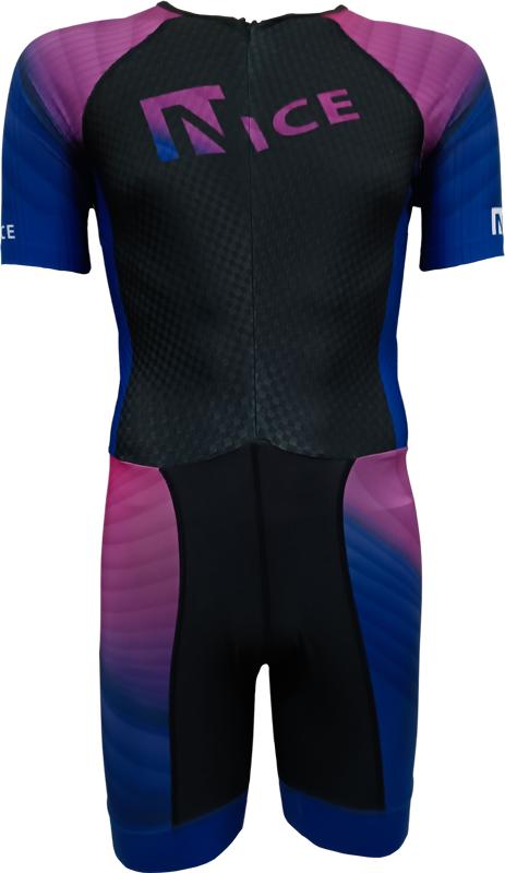 Nice inline skating suit purple/blue