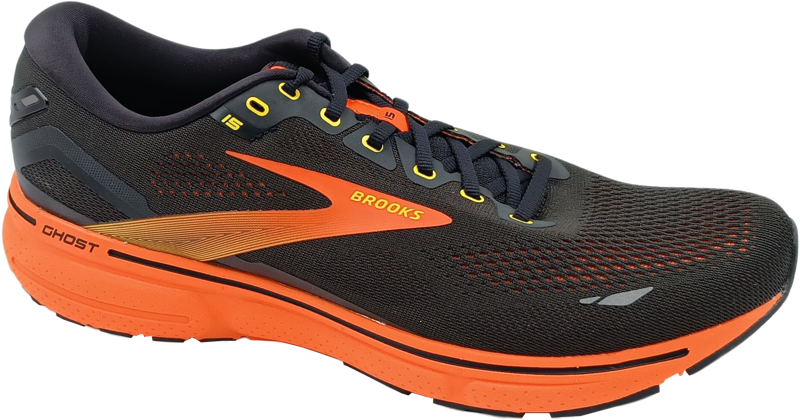 Brooks Ghost 15 black/yellow/red